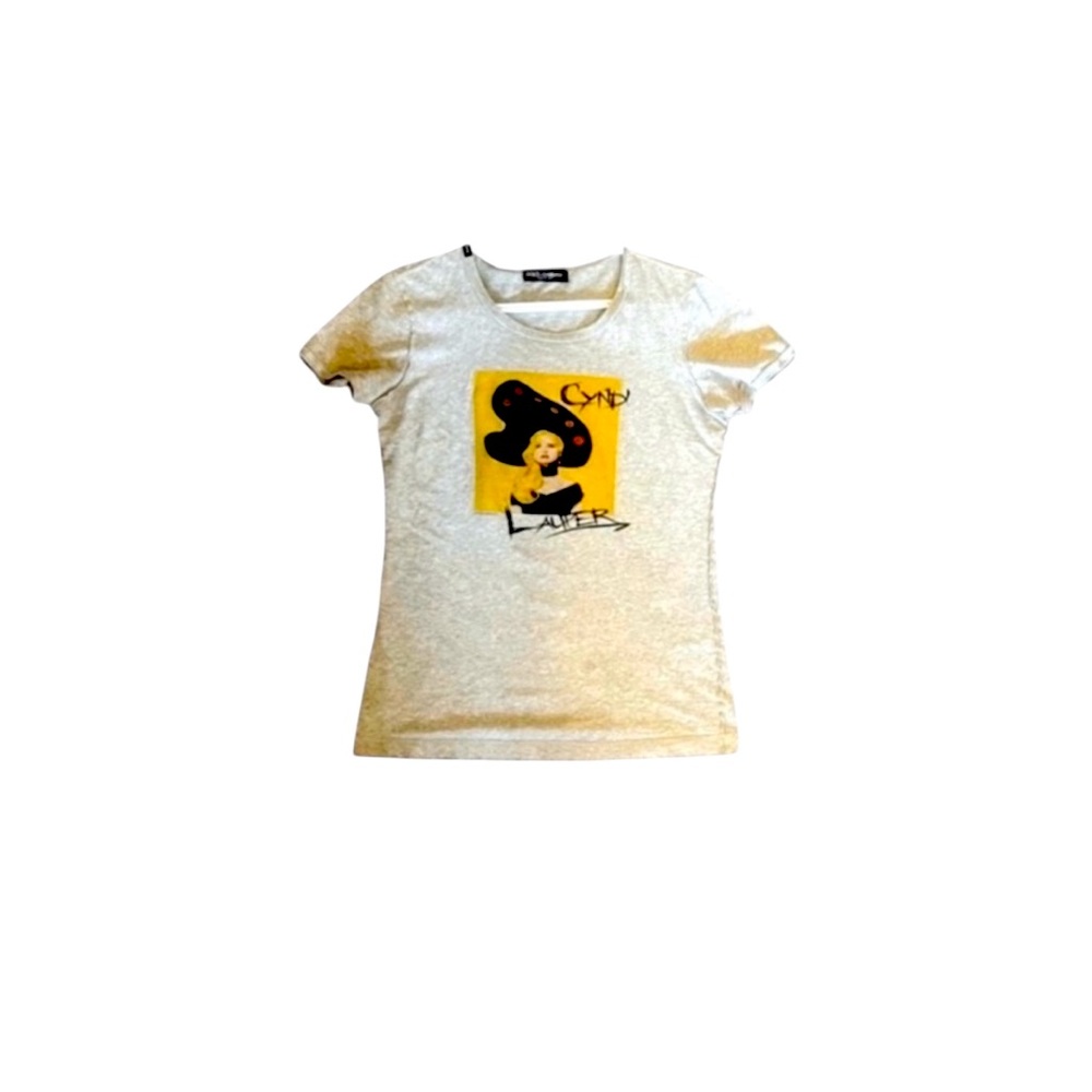 𝐃&𝐆 🩶𝐃𝐎𝐋𝐂𝐄 𝐀𝐍𝐃 𝐆𝐀𝐁𝐁𝐀𝐍𝐀 Cyndi Lauper Graphic tee